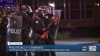 Protesters file lawsuit against City of Phoenix after officers mass-arrested people