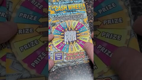 Winning Cash Wheel Scratch Off Tickets from the Kentucky Lottery again!