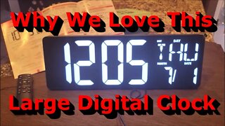 Why We Love This Large Digital Wall Clock - Setup and Review