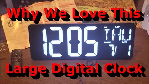 Why We Love This Large Digital Wall Clock - Setup and Review