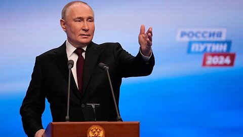 Vladimir Putin speaks to media following election victory