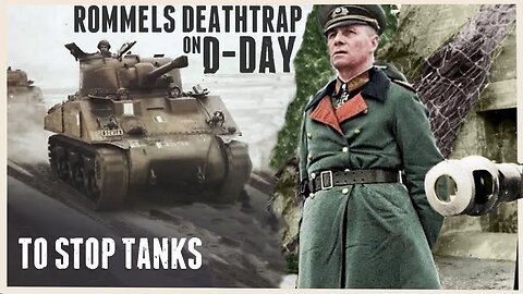 Rommel's Unknown Deathtrap for Tanks - D-Day Forgotten beach.