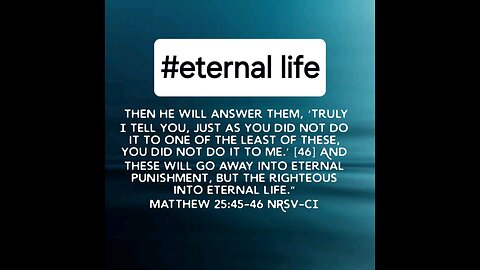Eternal life #righteous #notfaithalone #bibleverseoftheday📖😇 #biblebuild #bibletruth