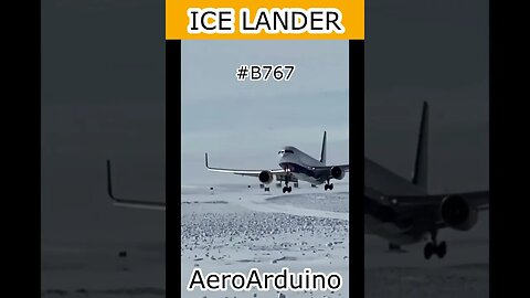 When Ice Lander #B767 Pilot Decided To Land on ICE #Aviation #Fly #AeroArduino