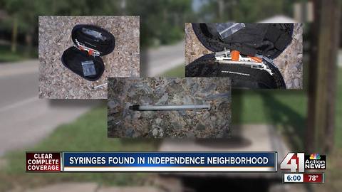 Residents find used needles in Independence neighborhood