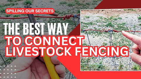 Easiest Way To Splice Woven Fence (Red Brand)