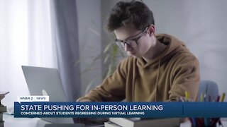 State pushing for in-person learning