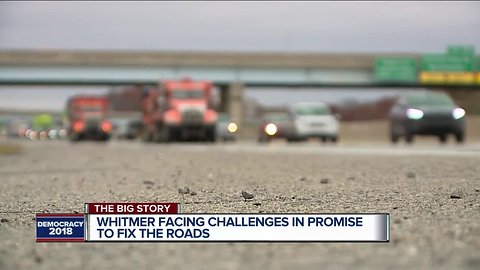 Whitmer promises to build bi-partisan bridges to fix roads