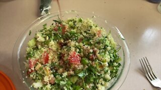 Bulgur salad recipe that goes great with kebabs