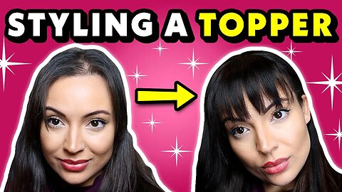 UNIWIGS: How to style a TOPPER + How to hide female HAIR LOSS