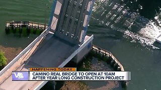 Camino Real bridge to open at 10am after year-long construction project
