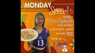 T-Backs Sports Bar and Grill Sports Schedule and quesadilla special for Monday February 19, 2024