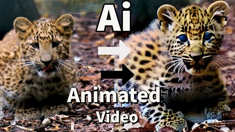 Ai Generated Cub Leopard Video Stable Diffusion!
