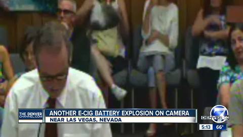 Another E-cig battery explosion on camera