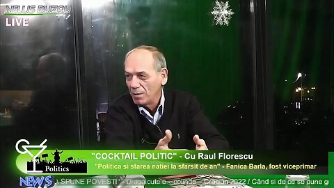 LIVE - TV NEWS BUZAU - "COCKTAIL POLITIC", cu Raul Florescu. "Politica si starea natiei ...