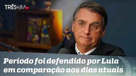 Bolsonaro ressalta casos de corrupção no Brasil entre 2003 e 2015