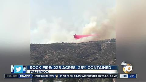 Rock fire: 225 acres, 25% contained