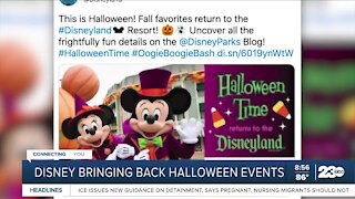 Disney bringing back Halloween events