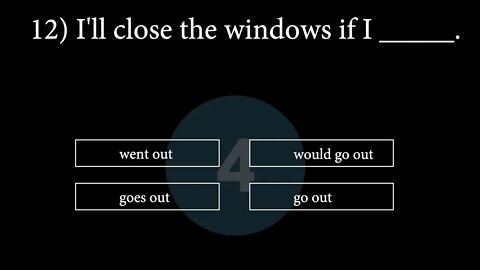 First Conditionals Grammar Quiz