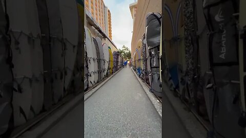 Surfboard Parking - Waikiki Honolulu Hawaii 🇺🇸