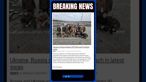 Breaking News | Ukraine and Russia Release 50 POWs in Latest Swap! | #shorts #news