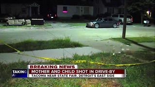 Detroit mom, baby daughter shot in drive-by