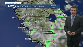 Forecast: Partly cloudy and warm with low rain chances Monday