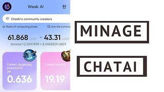 News chat bot ai token minage crypto ant hash web3.0 projet