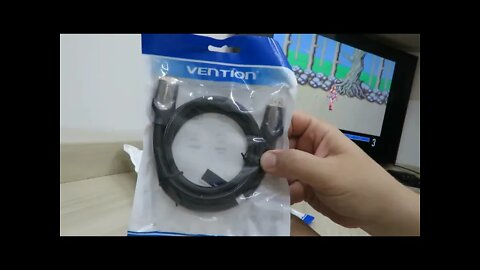 Cabo HDMI 2.0 4K 3D 60Hz Vention de 1 metro e 8º Cabo HDMI 2.0 4K 3D 60Hz Vention de 75 centímetros