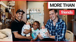 Gay couple became the proud parents of twins after finding a surrogate on Facebook e