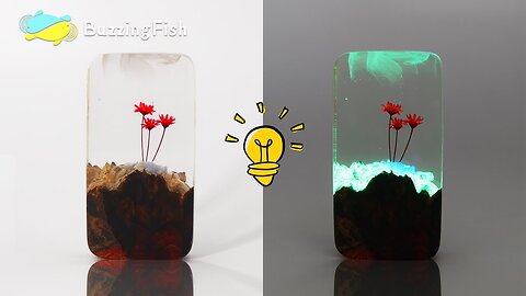 Easy DIY Glow in The Dark Resin Decorations _ Flower in Resin _ Resin Art