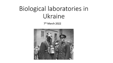 Russian Ministry of Defence briefing on Ukrainian bio-labs