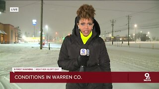 Snow conditions in Warren County