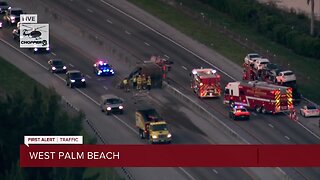 Truck crash on the Turnpike causes heavy delays northbound, southbound