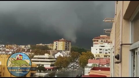 Very Rare Tornado in Marbella, Spain