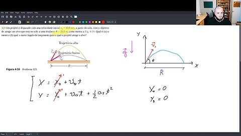 Problema: Duas trajetórias com o mesmo alcance horizontal