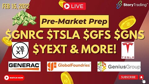 2/15/23 Pre-Market Prep: $GNRC $TSLA $GFS $GNS $YEXT & More!