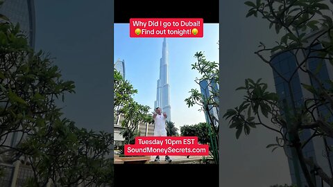 Why did I go to #dubai ? Find out tonight! #cryptocurrency #blockchain