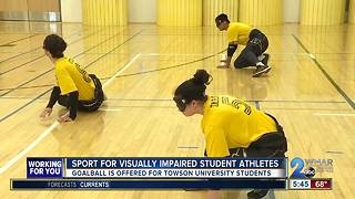 Goalball helps visually impaired athletes flex their athletic muscles
