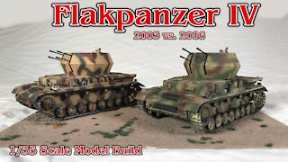 Building the Tamiya 1/35 Scale Flakpanzer IV “Wirbelwind” 2003 vs. 2016