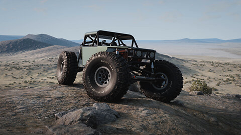 BeamNG.drive | Rock crawling in Johnson Walley with Trackfab Brawler Crawler 4WS 300