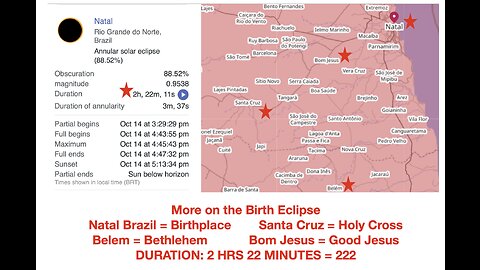 More on the Birth Eclipse - October 14, 2023