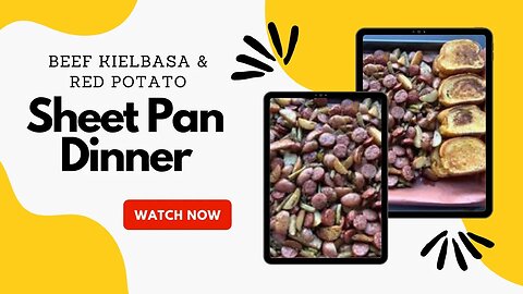 Beef Kielbasa & Red Potato Sheet Pan