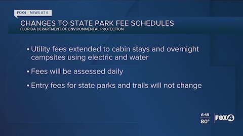 Rental fees changes at Florida State Parks