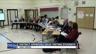 Oak Creek-Franklin School District adopts policy to drug test students
