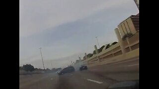 Dashcam Footage of NFL's Rashee Rice's Car Crash