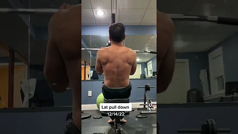 Quick back workout / lat pull-down