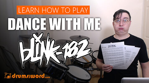 ★ Dance With Me (Blink 182) ★ Drum Lesson PREVIEW | How To Play Song (Travis Barker)