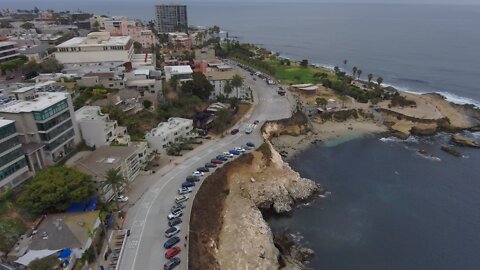 Blasian Babies DaDa Skydio 2+ Drone Video Point La Jolla Cliffs Relaxing Surf Sounds, Part 2 (4K)