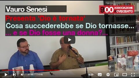 Vauro, il famoso vignettista e autore, presenta "Dio è tornata" il suo ultimo romanzo